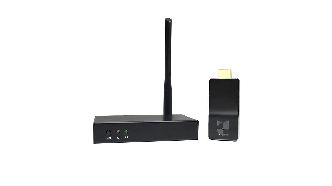 DDMALL WHE-15 Wireless HDMI Video Transmitter Receiver Kit, HDMI Extender over Wifi 196ft/60m Transmission Range